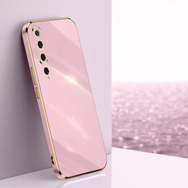 Coque Xiaomi Redmi A1 Tpu Ultra-Fin Souple Anti-Chocs Et Anti-Rayures, Bords Galvanisés Dorés Pailletés ¿ Violet