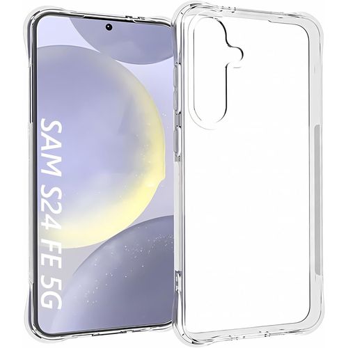 Coque Transparente Slim En Tpu Pour Samsung Galaxy S24 Fe ¿ Coins Airbag Anti-Choc, Bords Surélevés, Grip Antidérapant Et Découpes Précises