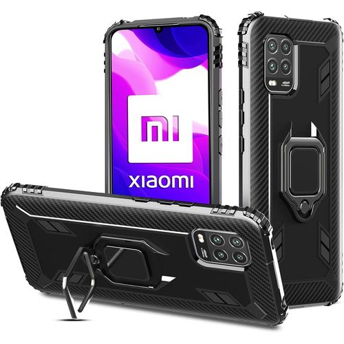 Coque Xiaomi Mi 10 Lite 360° Protection Complète Antichoc Silicone Tpu Gel Anti-Rayures Avec Plaque Métallique Magnétique Voiture Et Fonction Support