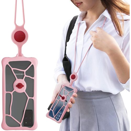 Tea-Lanyard Phone Bubble Tie 2, Coque Antichoc Universelle Avec Cordon Collier, Laniere Telephone Portable, Tour De Cou Reglable Pour Apple Iphone, Samsung Galaxy, Google Pixel, Moto, Lg
