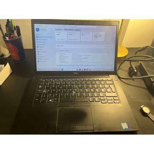 Dell Latitude 7490 - 14" Intel Core i5 - Ram 8 Go - DD 240 Go
