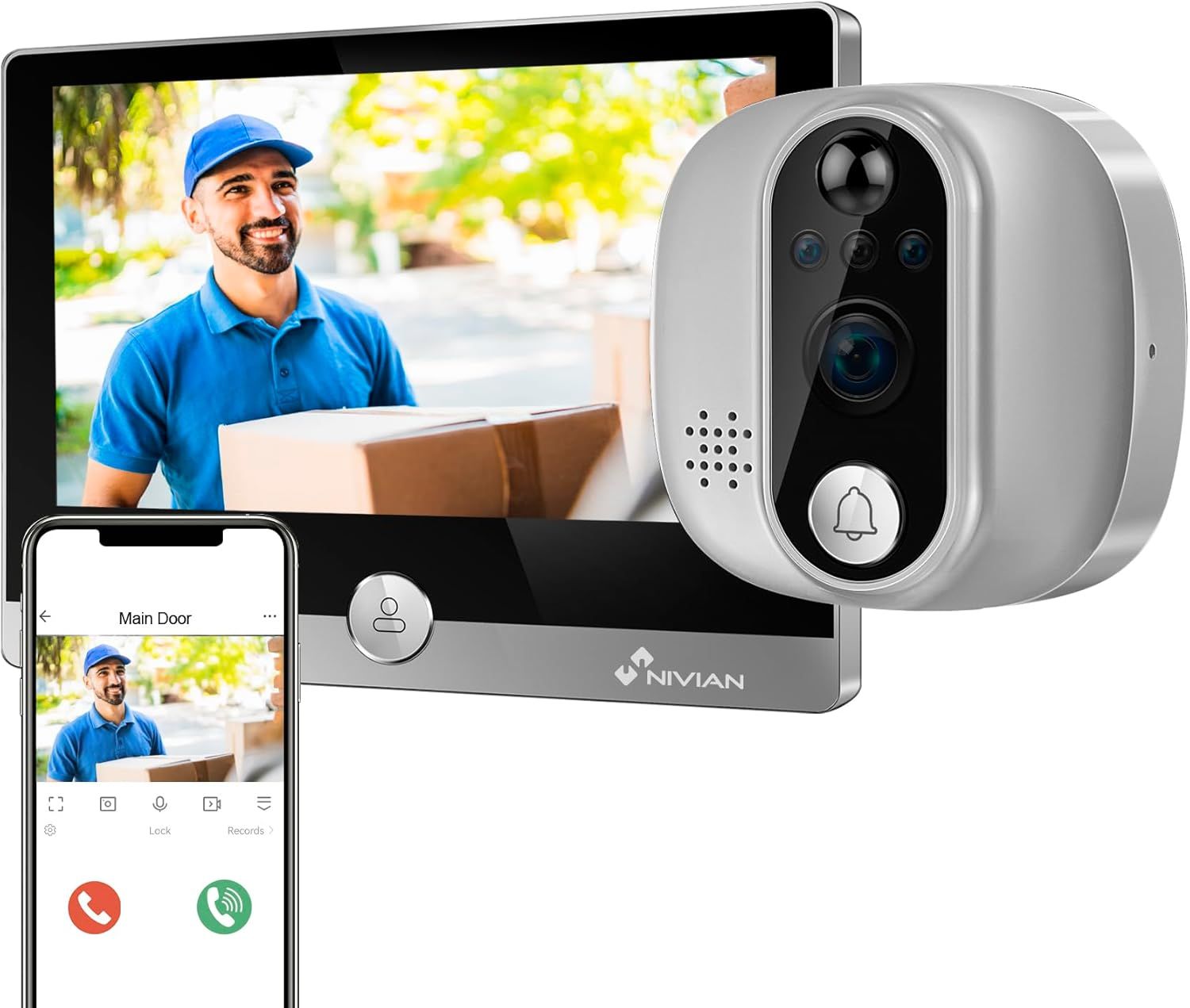 Caméra De Judas De Porte, Visionneuse De Porte LCD, Sécurité à La