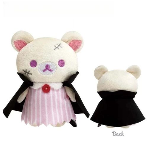 San-x Rilakkuma peluche poupée mignon Halloween citrouille relax ours en peluche porte-clés sac Kuma pendentif Anime dessin animé décoration cadeau--8cm style c