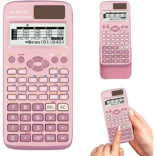 Calculatrice Scientifique, Calculatrice D'Ingénierie, Calculatrice De Mathématiques Avec 552 Fonctions, Affichage 10 + 2 Chiffres, Pour Université, Ingénierie, Collège, Bureau, Enseignement,[Z1063]