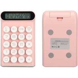Calculatrice Électronique, Calculatrice Mécanique Détachable À 20 Touches Rétro, Calculatrice De Bureau À Affichage Lcd À 10 Chiffres, Pour Le Calcul De L'École De Bureau (Rose)[Z1081]