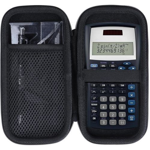 Hard Étui de Protection Compatible avec TEX-TI36XPRO/ TI-30XB/ TI-30 XIIS FC/TI-30XS/ TI 30X Pro/TI-30XIIB/ TI30XA Calculatrice Scientifique (Noir)