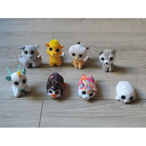 LOT MINI PELUCHES TY x 8