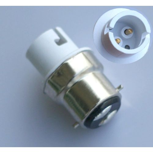 Sjzg-2pcs B22 Vers B15/Ba15d/B15d Se Halogène Ou Led Ampoule Lampe Adaptateur Femelle Neuf