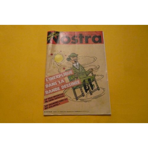 Nostra - 27 /01 Au 3 /02 /82 - L'inexplique Dans La Bande Dessinee - Professeur Tournesol . Tintin