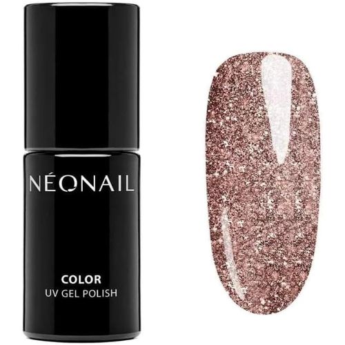 Sjzg-Vernis Semi Permanent Pailleté 7,2 Ml - Vernis Gel Uv Semi Permanent - Rose - Glow The Day - Vernis À Ongles - Gel Polish - Gel Uv Couleur - Nail Art 