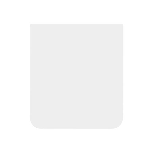 Vitre Arrière Inférieure Pour Samsung Galaxy Z Flip 6 Original Samsung Blanc