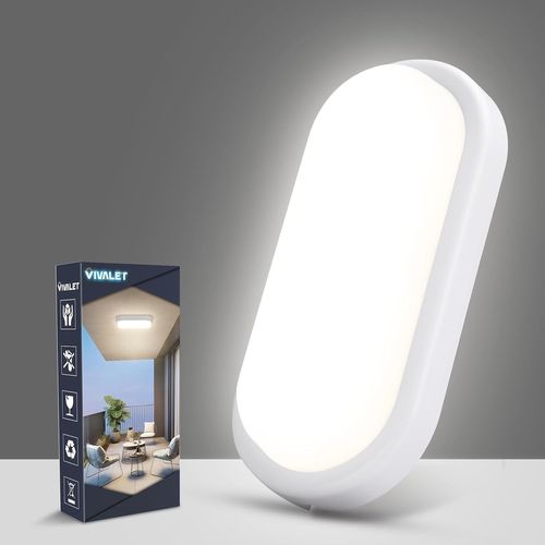 Plafonnier Led 18w 1800lm,Applique Murale Intérieure Exterieur 4000k,Luminaires Blanc,Lampe Eclairage Exterieur Ip54,Éclairage De Plafond Pour Sous-Sol,Couloir,Escalier,Garage,Bain