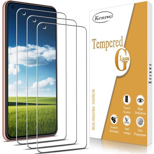 Ersan-[3 Pièces] Verre Trempé Pour Xiaomi Mi 11 Lite, Mi 11 Lite 5g, Xiaomi 11 Lite 5g Ne, Anti-Rayures, Anti-Empreinte, Dureté 9h, Haut Définition, Sans Bulles, Installation Facile