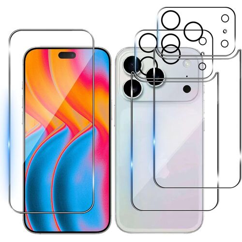pour iPhone iphone 13 Arrière Verre Trempé (2) +Caméra Arrière Protecteur(2), 9H Dureté Film Protection Arrière Anti-Rayures Écran Protecteur Vitre pour Apple iphone 13