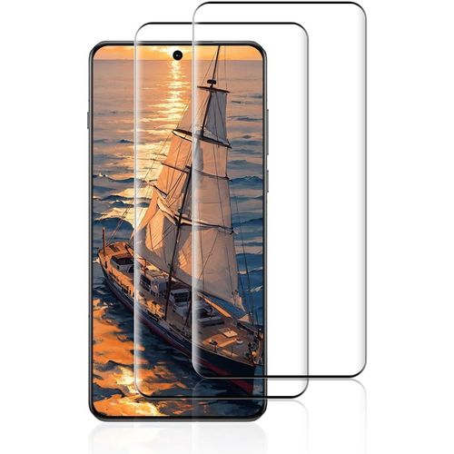 CAUC-Verre Trempé pour Oneplus 13,2 Pièces screen protector [3D Incurvé Couverture Complète][Haute Sensibilité] [Sans Bulless] protection verre