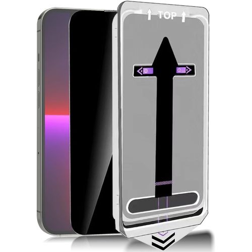 CAUC-Lot de 1 Verre Trempé pour iPhone 13 Pro Max Anti-Espion Film de Protection D'écran,Dureté 9H, Anti-Rayures,Sans Bulles,Anti-Spy Privacy Protecteur Vitre pour iPhone 13 Pro Max