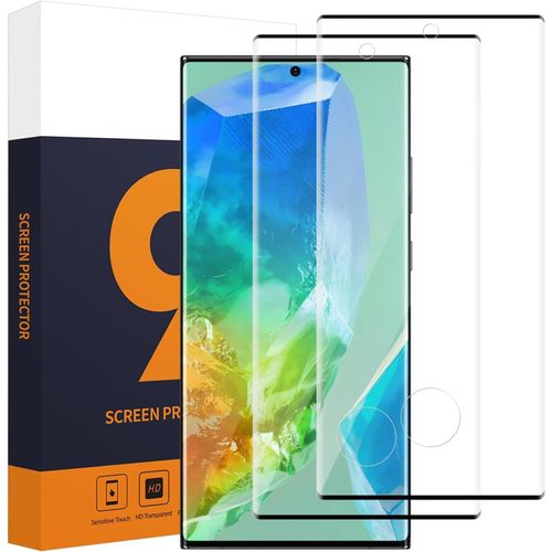 Sjzg-2 Pièces Verre Trempé Pour Samsung Galaxy S23 Ultra 5g Protection, 9h Dureté Anti-Rayures Hd Vitre Protection, 3d Incurvé Couverture Complète Anti-Salissures Protection Écran Pour S23 Ultra