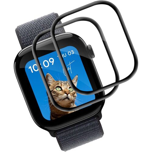 Cauc-2 Pièces Verre Trempé Pour Apple Watch Series 10 42mm, Anti Rayures Haute Sensibilité Protection Écran, Sans Bulles Ultra Hd Claire Vitre Protection Compatible Avec Apple Watch 10 42mm