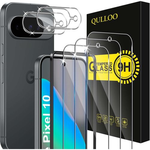 Verre Trempé Pour Google Pixel 10, 3 Pièces Protecteur D'écran Et 2 Pièces Caméra Arrière Protecteur, 9h Dureté Film Protection Écran Hd Clarté Anti Rayures Vitre Protection