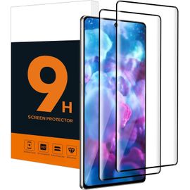 Cauc-Verre Trempé Pour Samsung Galaxy Note 20 5g, Sensibilité Tactile Protection Écran, Dureté 9h Anti Rayures, 0,33mm Sans Bulle, Hd 3d Bord Noir Incurvé Vitre Protection Pour Note 20(2 Pièce)