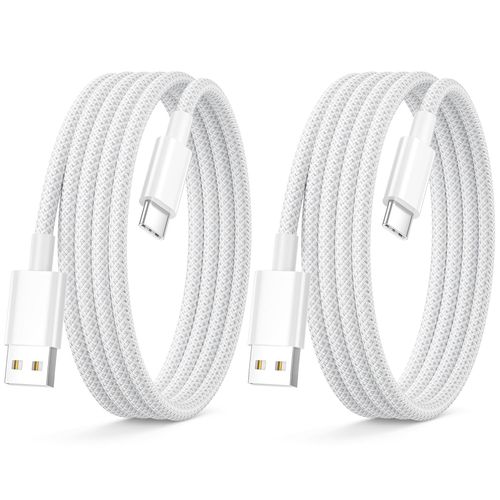 KALANKA-Cable USB C 1M 2Pack, Cable iPhone 16 15 Voiture Carplay Câble Android Auto, Câble USB vers USB C cable Chargeur USBC Tressé cable Type C Cordon pour iPhone 15 16 Pro Max/15 16 Plus/16E, Pad,
