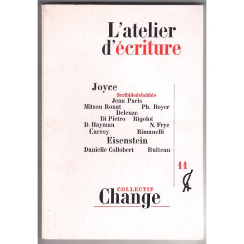 Change N°11 - L'atelier D'écriture