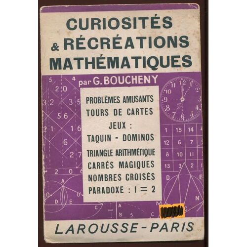 Curiosités & Récréations Mathématiques