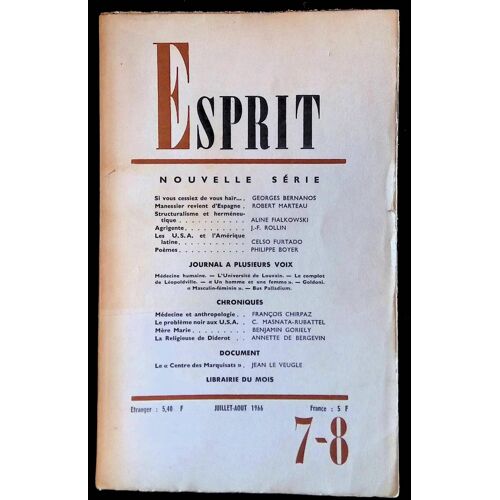Esprit N°351, Juillet-Août 1966