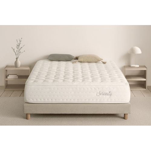 Moonia | Ressorts Ensanchés | Matelas Serenity 30 cm | 80X190 cm | Fermeté élevée