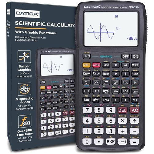 Cs229 Calculatrice Scientifique Avec Fonctions Graphiques, Plusieurs Modes Avec Interface Utilisateur Intuitive, Pour Les Cours Débutants Et Avancés[Z483]