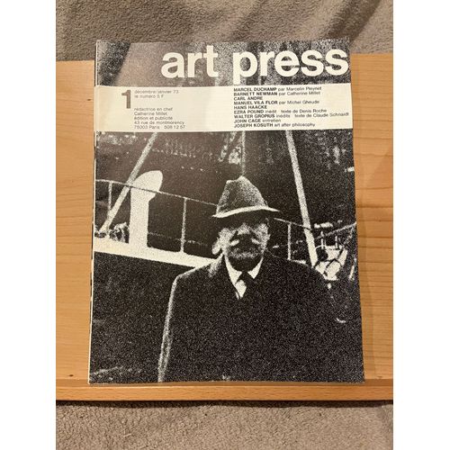 Revue Art Press N°1 Décembre 1972 - Janvier 1973