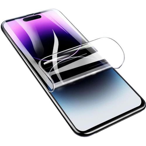 Protection D'Écran Pour Iphone 14 Pro, 2 Pièces Hd Transparent Tpu Film Hydrogel Flexible [Non Verre Trempé][Haute Sensibilité]