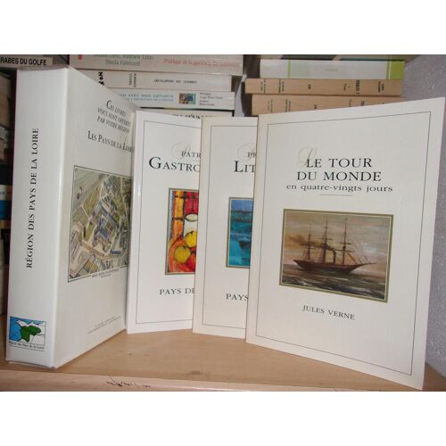 Les Pays De La Loire (Coffret 3 Volumes) : T.1: Patrimoine Gastronomique En Pays De La Loire, T.2 : Promenades Littéraires En Pays De La Loire, T.3 : Le Tour Du Monde En Quatre-Vingts Jours