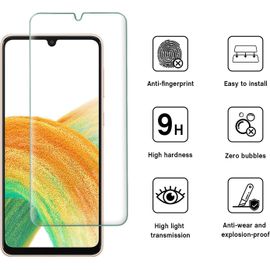 Samsung Galaxy A33 5g Verre Trempé, [Lot De 2] Verre Trempé Samsung A33 5g [0.26mm] [Extrêmement Résistant Aux Rayures] [Haute Définition][Facile À Installer] Protections D'écran