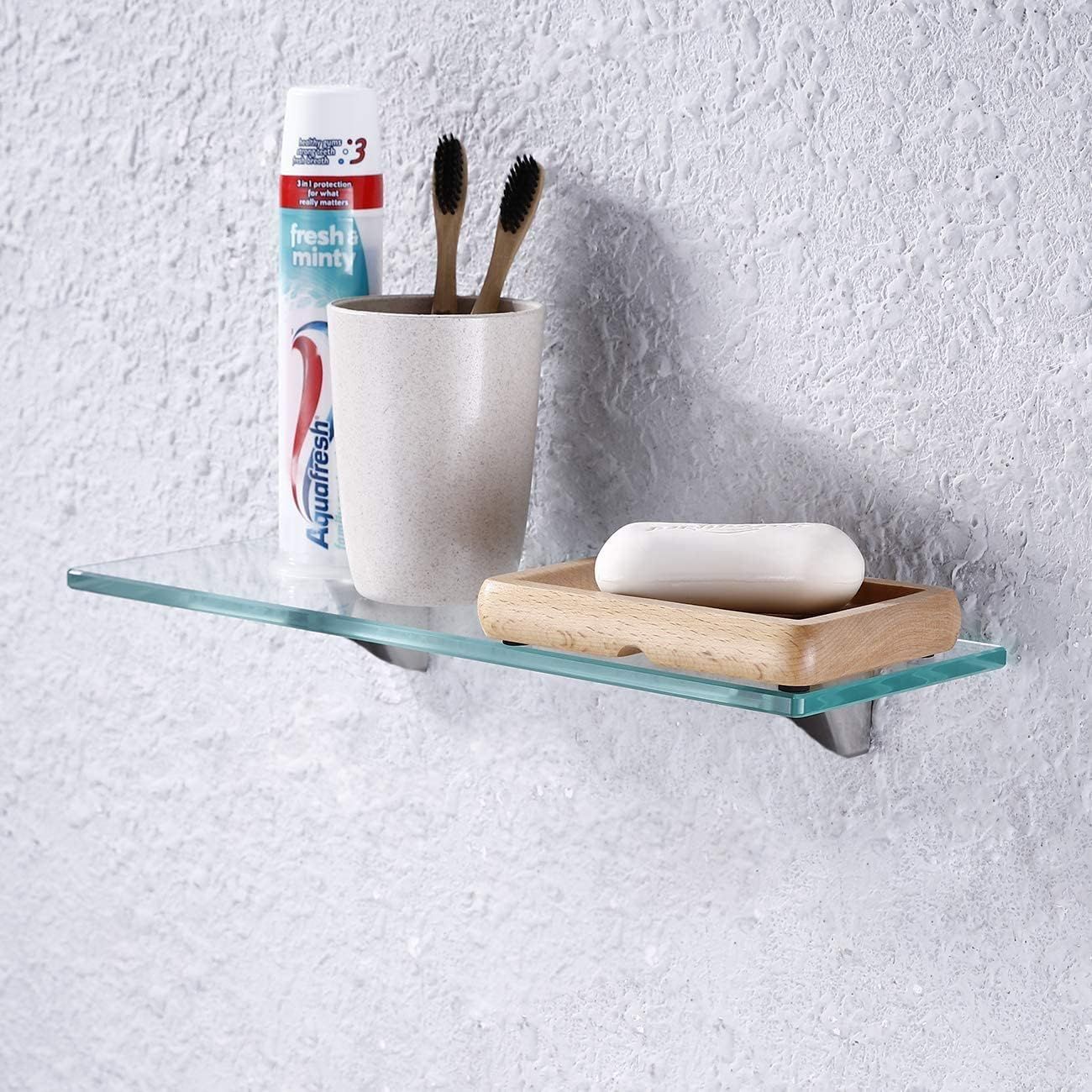 Cyclingcolors 4x Taquet étagère 5mm Avec Protection Silicone Antidérapant Tablette Verre Meuble