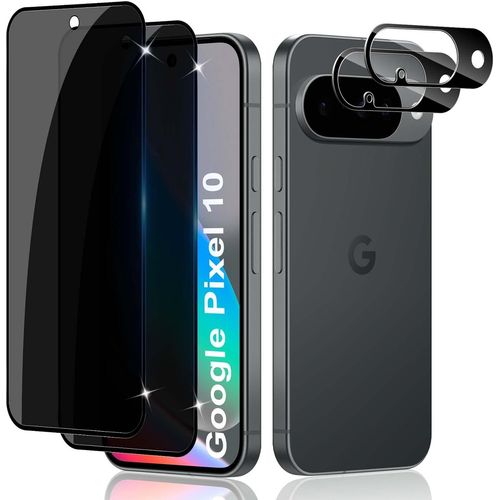 Verre Trempé Anti-Espion Pour Google Pixel 10, 2 Pièces Protection Écran De Confidentialité Et 2 Pièces Protecteur Caméra Arrière, Dureté 9h Glass Privacy Film[Z5564]