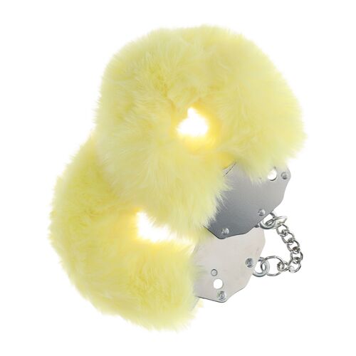 Menottes Heavy-Duty Fluffy Jaune - Ouch - Jaune