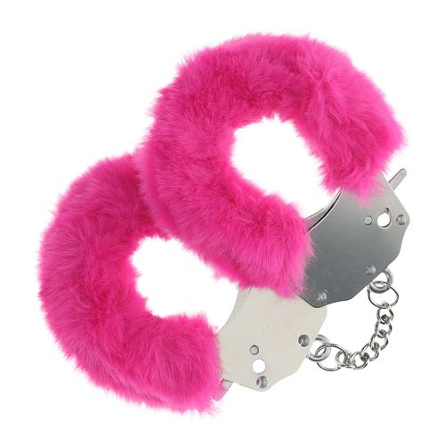 Menottes Heavy-Duty Fluffy Rose - Ouch - Rose