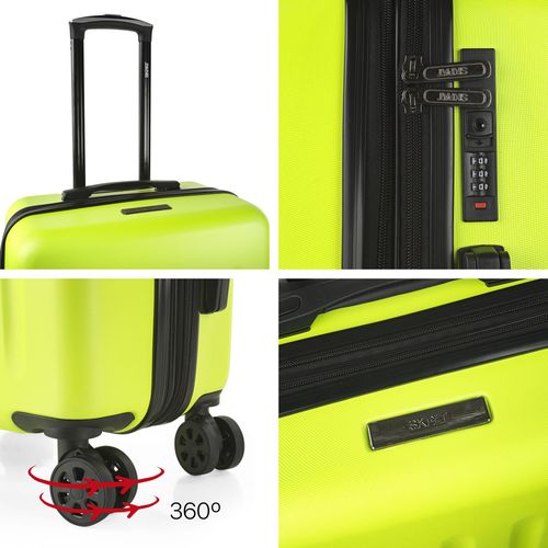 Maletas De Viaje De La Firma SKPAT. Juego Maletas 4 Ruedas - Juego De Maletas De Viaje - Juego Maletas De Viaje Ligeras. Candado De Combinacion 175100