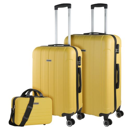 Maletas De Viaje ITACA. Juego Maletas 4 Ruedas - Juego De Maletas De Viaje - Juego Maletas De Viaje Ligeras. Candado De Combinacion 771116B