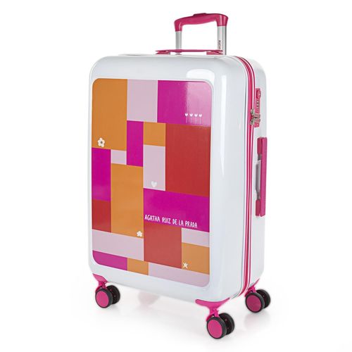 Maletas De Viaje Medianas. Maleta Mediana 4 Ruedas - Maleta 20Kg. Maletas Viaje Trolley. Maleta De Viaje Con Candado De Combinacion 133560