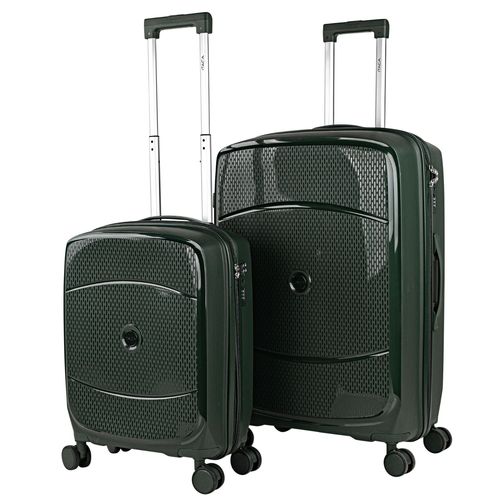 Ensemble De 2 Sacs De Voyage Rigides Avec Roues Doubles En Polypropylène Avec Verrou TSA, Léger Et Résistant, Cabine Et Grande Taille 760217