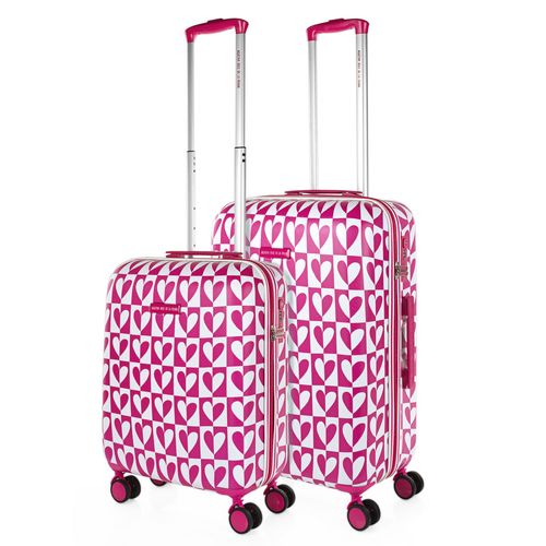 Maletas De Viaje De La Firma AGATHA RUIZ DE LA PRADA. Juego Maletas 4 Ruedas - Juego De Maletas De Viaje - Juego Maletas De Viaje Ligeras. Candado De Combinacion 134200