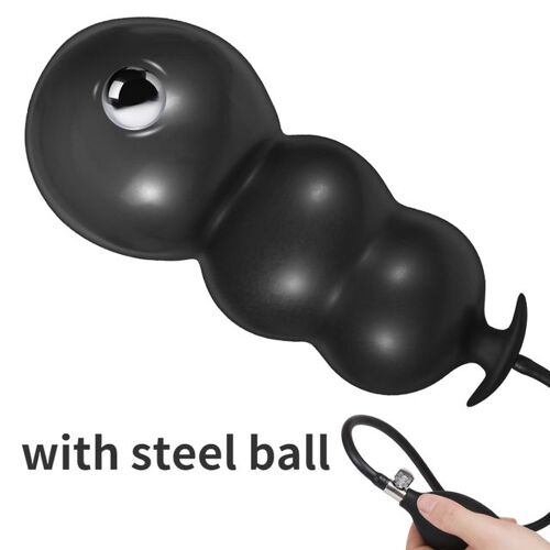 Plug Anal Gonflable Super Grand, 6 000, 17-35cm, Énorme Pompe À Gode, Bsie M, Vaginal, Anus, Perle Latérale, Jouets Sexuels