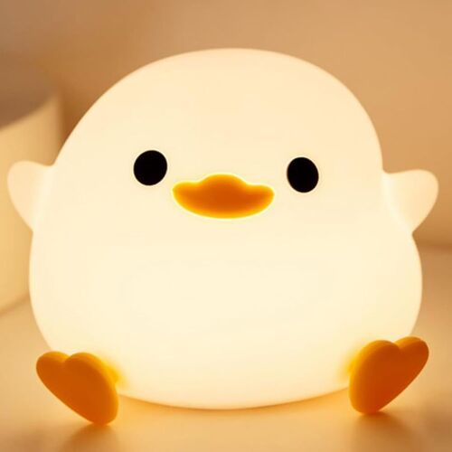 Dodo Duck Veilleuse Enfant Rechargeable, Kawaii Silicone Canard Deco Chambre Avec Fonction Gradation Tactile Et Minuterie, Cadeau Veilleuse Bébé Maternité Pour Allaitement, Garçons, Filles, Femmes