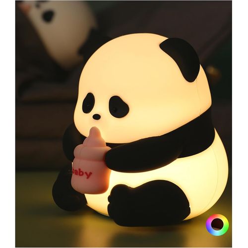 Veilleuse Enfant,Panda Veilleuse Bébé Mignon, Veilleuse Portable Rechargeable Veilleuse Pour Chambre De Bébé,Minuterie 30/60 Minutes[Vei9270393]
