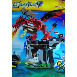 Guide de construction Castle château et dragon volant cracheur de feu et catapulte fantasy LEGO original 70403 en 79 pages