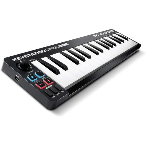 SUBZONAL-Keystation Mini 32 MK3 - Mini Clavier MIDI USB ultra-portable avec 32 mini-touches sensibles à la vélocité et logiciel de procution musicale
