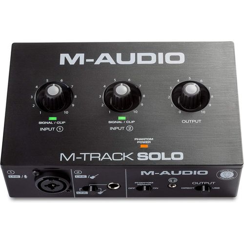 Subzonal-M-Audio M-Track Solo Interface Audio Ou Carte Son Usb Avec 1 Entrée Pour Microphone Et Logiciels