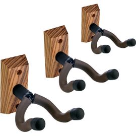 Subzonal-Support Mural Pour Guitare, Support Mural Pour Ukulélé Pour Guitare En Bois Dur Zèbre,Crochet Mural Pour Cintre Pour Guitare,Support, Support,Pour Acoustique,Électrique,Guitare,Basse,Banjo,M